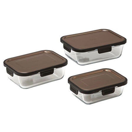 Pierre Cardin Zero Copper Cam 3'lü Saklama Kabı