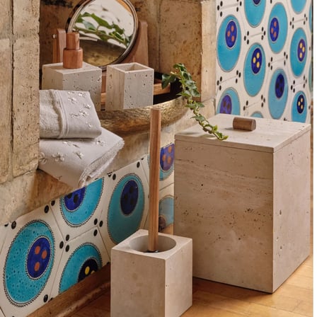Linens Marble 10,3x10,3x11,5 cm Tuvalet Fırçası