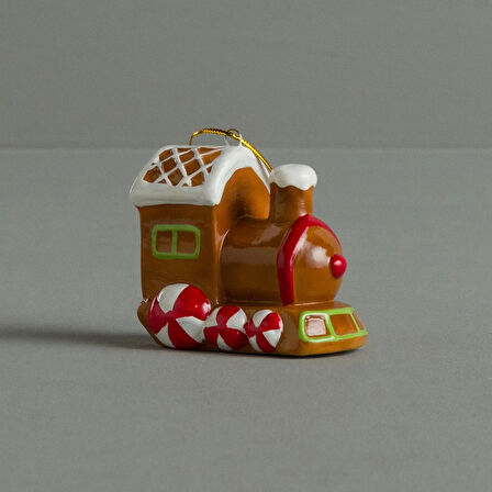 Linens Cookie Train 5x5x7 cm Ağaç Süsü