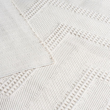 Linens Polina 80x150 cm Halı Ekru-Gri