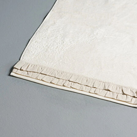 Linens Ruffle Bambu 50X85 cm Yüz Havlusu Ekru