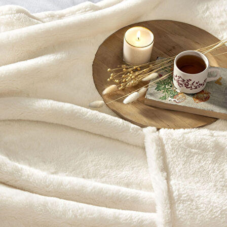 Linens Mathie Throw / TV Battaniyesi Ekru