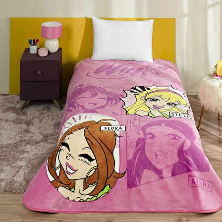 TAÇ LİSANSLI WİNX GIRL POWER TEK KİŞİLİK BATTANİYE
