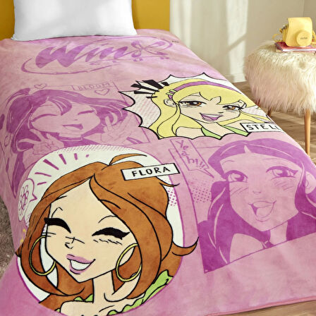 TAÇ LİSANSLI WİNX GIRL POWER TEK KİŞİLİK BATTANİYE