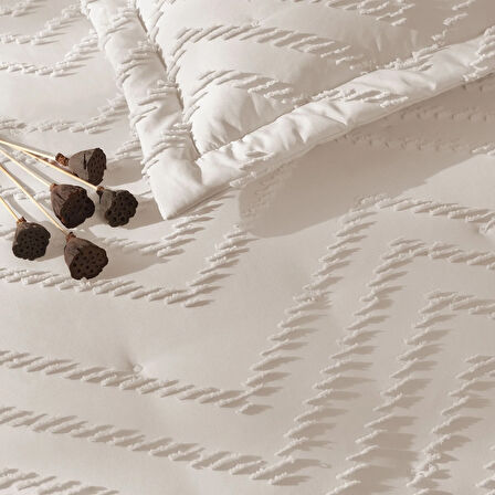 Linens Borneo Tek Kişilik Yatak Örtüsü Seti Taş