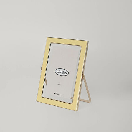 Linens Metal Solley 10x15 cm Çerçeve Sarı