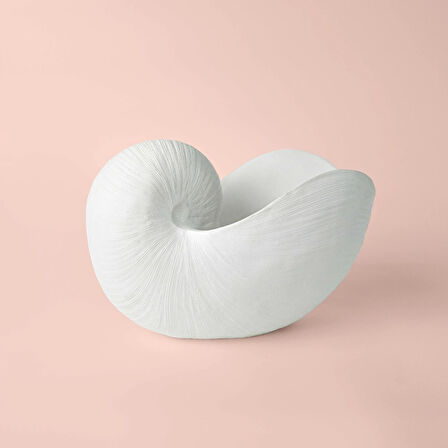 Linens Nautilus 29x17x20,5 cm Dekor Beyaz