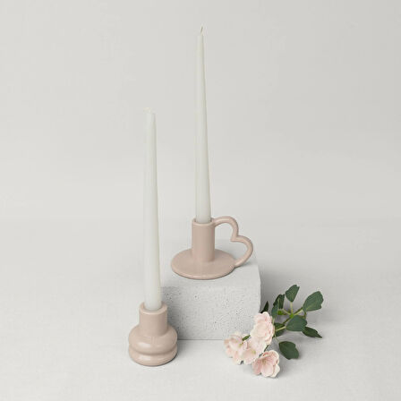 Linens Bovia 11,5x9x7 cm Mumluk Bej