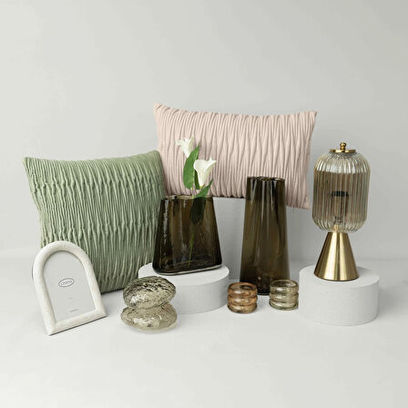 Linens Latte 13,5x12x11 cm Led Dekor Kahve