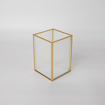 Linens Laveta 12x12x18 cm Düzenleyici Gold