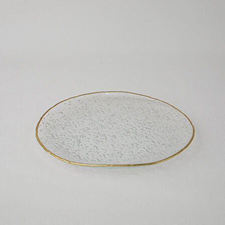 Linens Bubble Servis Tabak 27 cm Gold