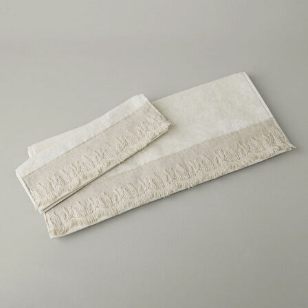 Linens Calina Bambu Yüz Havlusu 50x85 Cm Ekru