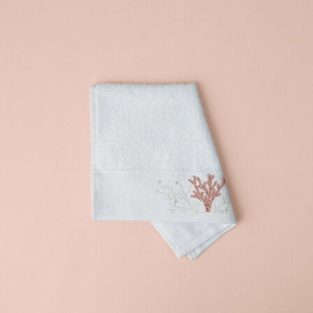 Linens Coral Bambu El Havlusu 30x45 Cm Beyaz