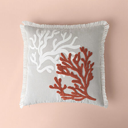 Linens Coral Kırlent Kılıfı 45x45 cm