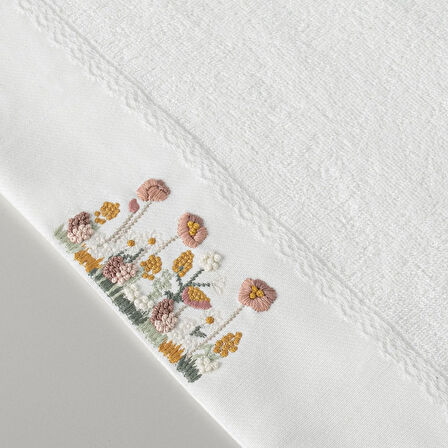 Linens Tındra Bambu Yüz Havlusu 50X85 Cm Beyaz