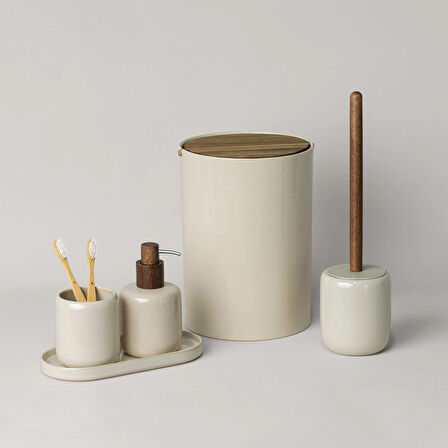 Linens Trina Banyo Tepsisi 25x12x2 Cm Krem