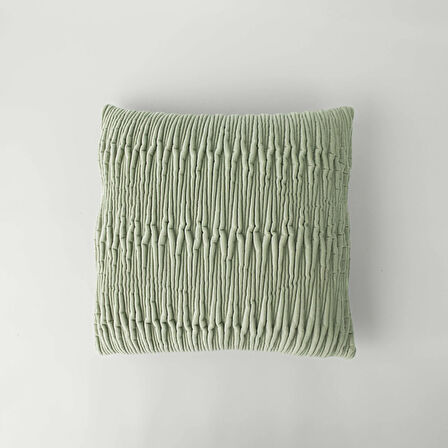 Linens Fiddle 45x45 cm Kırlent Kılıfı Yeşil