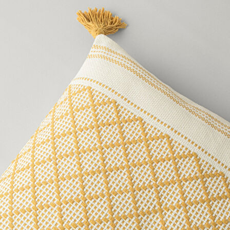 Linens Keinza 45x45 cm Kırlent Kılıfı Hardal