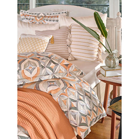 Linens Keinza 45x45 cm Kırlent Kılıfı Hardal