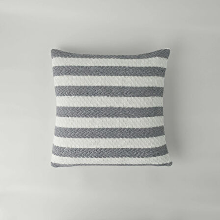 Linens Shakil 45x45 cm Kırlent Kılıfı Gri
