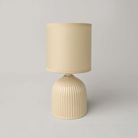 Linens Tilla Seramik 25,5x14 cm Abajur Sarı