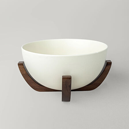 Linens Curve 24 cm Sunum Kasesi Ekru