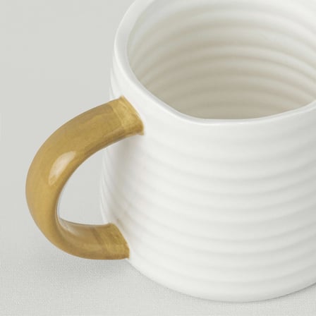Linens Tracel Porselen  350 ml Kupa Hardal-Ekru