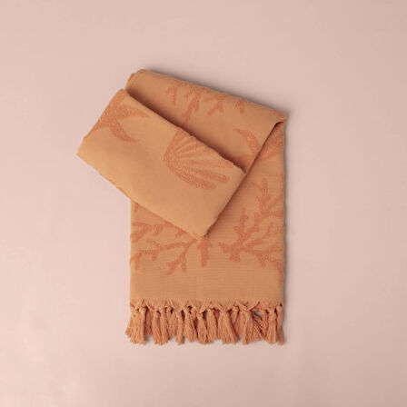 Linens Coral 90x170 cm Plaj Havlusu Somon
