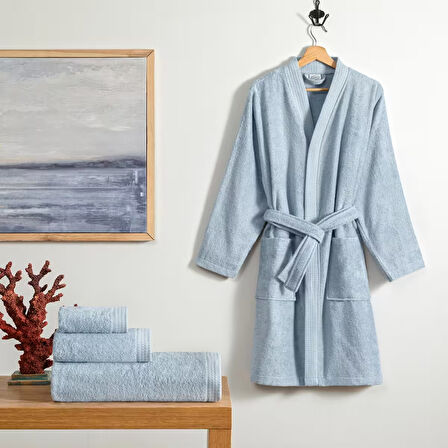 Linens Cozy Bambu 30x45 cm El Havlusu Mavi