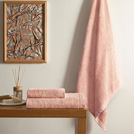 Linens Cozy Bambu 50x85 cm Yüz Havlusu Rose