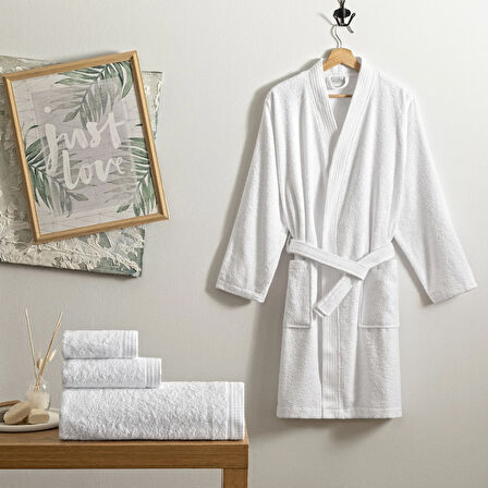 Linens Cozy Bambu 85x150 cm Banyo Havlusu Beyaz