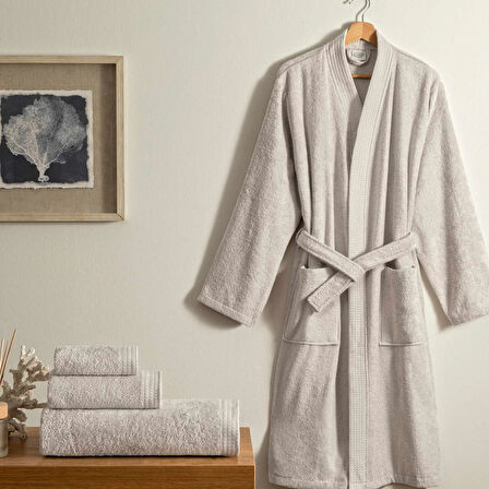 Linens Cozy Bambu S/M Bornoz Vizon