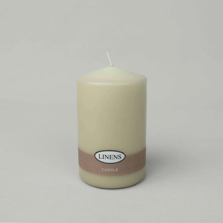 Linens Basic Çap 8 cm Yükseklik 13 cm Baton Mum Bej