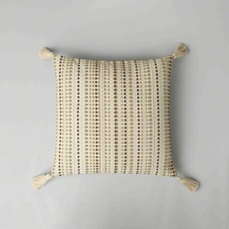 Linens Remi Kırlent Kılıfı 45x45 cm Vizon