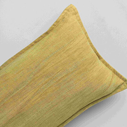 Linens Willy Kırlent Kılıfı 30x50 cm Hardal
