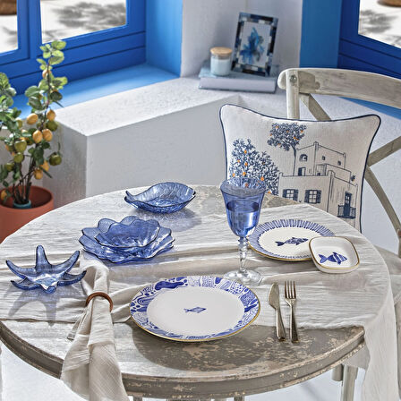 Taç Butik Bodrum Mum Mavi