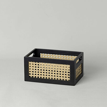 Linens Luther 25X16X12,3 cm Düzenleyici Sepet Siyah