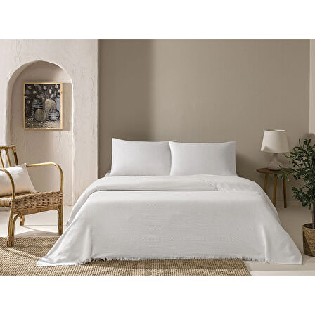 Linens Comet Pike Çift Kişilik Beyaz