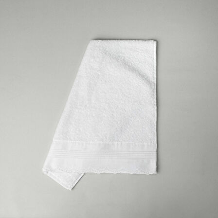 Linens İvory Pamuk Havlu 50X85 cm Beyaz