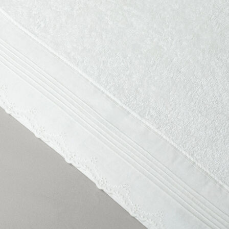 Linens İvory Pamuk Havlu 50X85 cm Beyaz