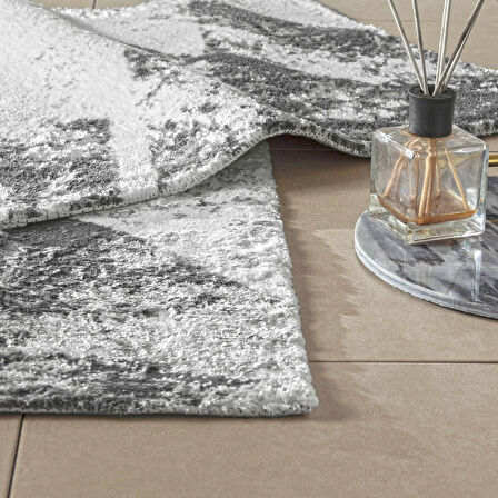 Taç Pyra 2'li Pamuklu Paspas Gri