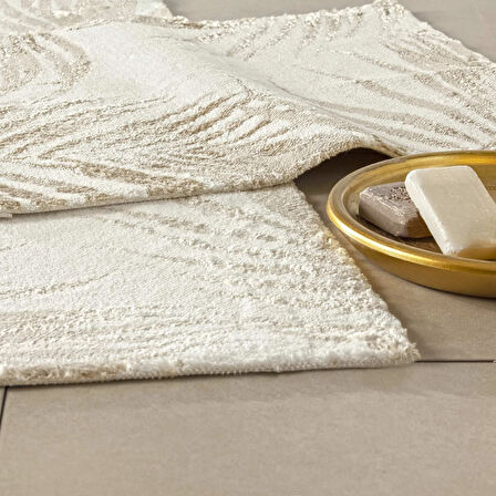 Taç Palm 2'li Pamuklu Paspas Yeşil