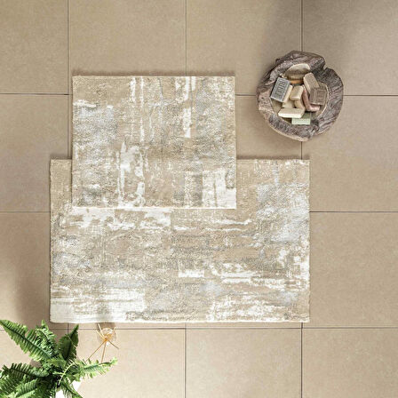 Taç Vega 2'li Pamuklu Paspas Bej