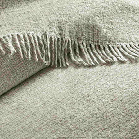 Linens Amorie Çift Kişilik Yeşil Battaniye