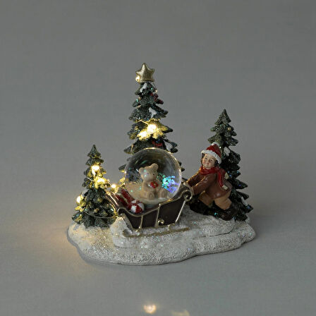 Linens Joy Kar Küresi Ledli Yılbaşı Dekor