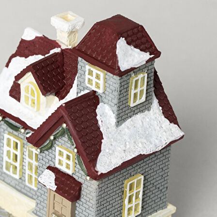 Linens Vintage House Ledli Dekor Gri