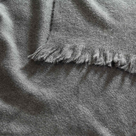 Linens Lunea Throw / Tv Battaniyesi Antrasit Tek Kişilik