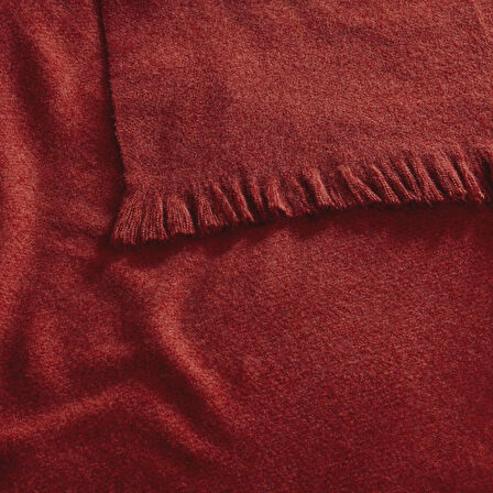 Linens Lunea Throw / Tv Battaniyesi Bordo Tek Kişilik