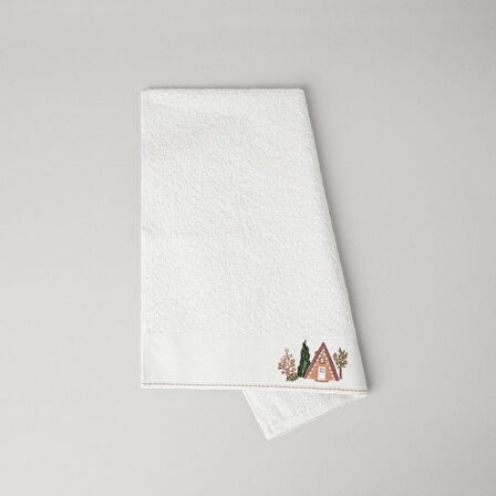 Linens Auren Pamuk 50x85 Cm Yüz Havlusu Ekru