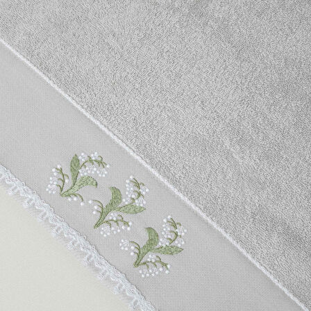Linens Evara Pamuk 50x85 Cm Yüz Havlusu Stone